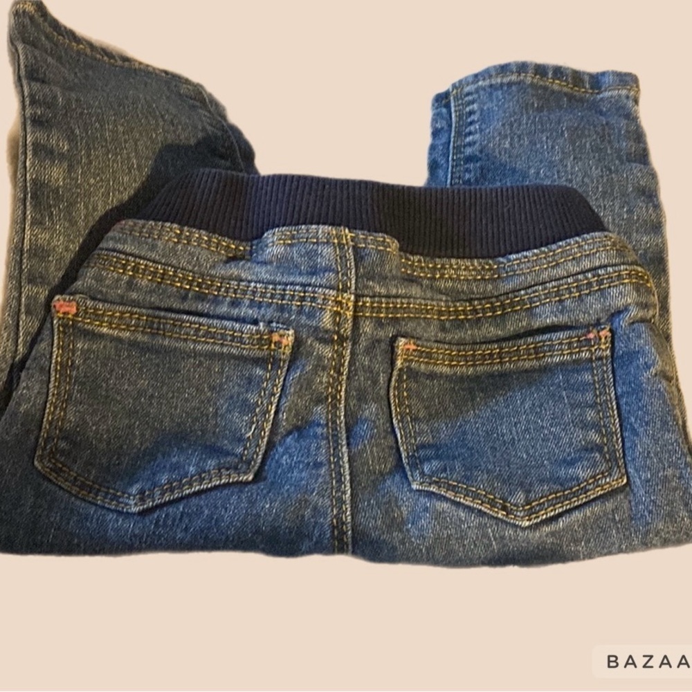 ARIZONA Baby Girl Jeans, Five pocket, Sz 9M, Vintage, denim, cotton‌, timeless‌ - Picture 3 of 9
